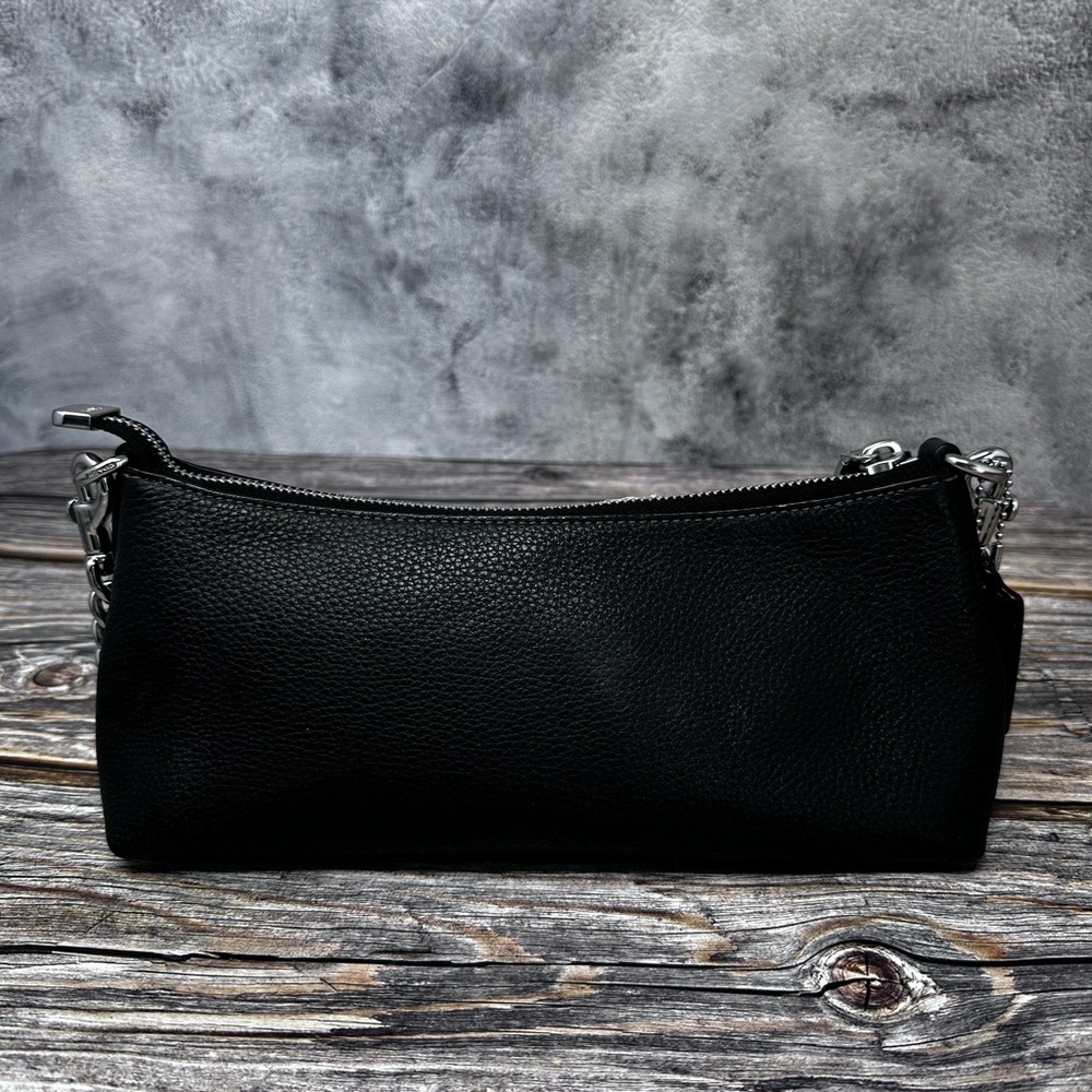 Coach Charlotte Shoulder Bag In Black EUC​ - Picture 5 of 12